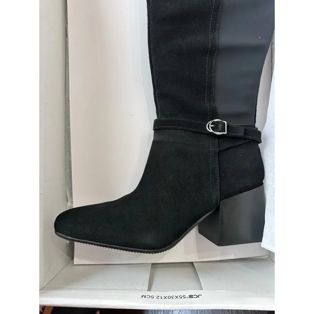 Blonde waterproof knee boots 8